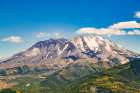 Washington State, Skamania County. Mount St. Helens or Louwala-Clough is an active stratovolcano. Art Print